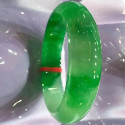 Burmese Green Jade Bangle Bracelet for Women Natural Jadeite Bangles Jewelry Gift for Mother (Size : 60mm)4