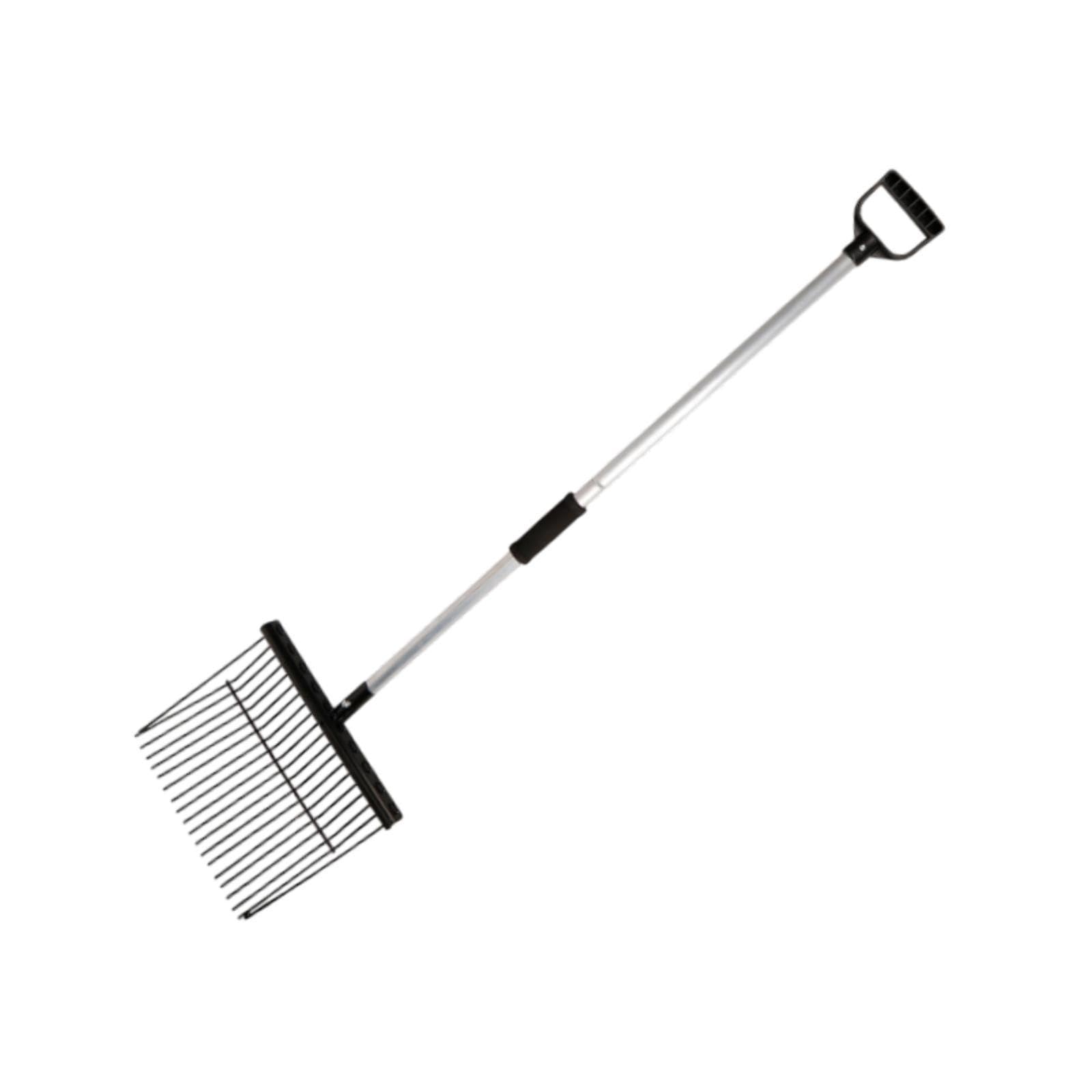 Bothyi Iron Manure Fork Horse Stable Manure Rake Replacement Sturdy Fork Equipment Pitch for Farm Horse Stall Grass and Hay