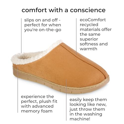 isotoner Women's Microsuede Hoodback Slipper: Non-Slip Sole, Indoor/Outdoor, Memory Foam, Machine Washable2