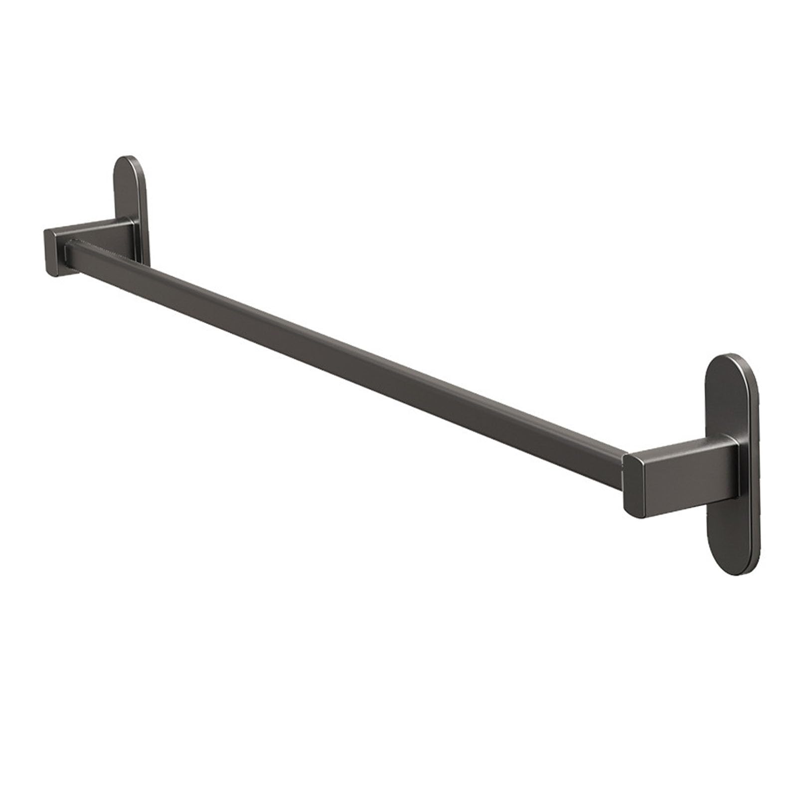 Cryfokt Uchwyt na Pantofle Montowany na ścianie Stylowy, Aluminiowy Organizer na Buty łazienkowe do Małych łazienek Szary (L)