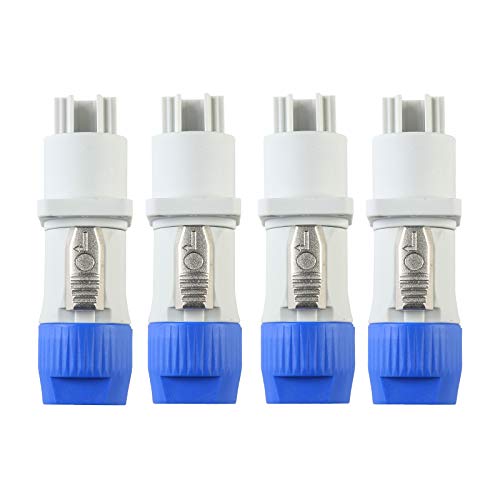 Wecan 4 Packs Conector Powercon Hembra 3 Pines miniatura 3