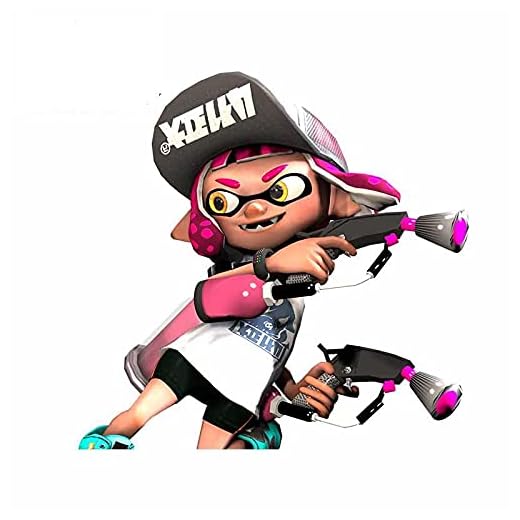 13cm x 12,5 cm para Splatoon.2 Inkling Creative Car Sticker calcomanía fina personalidad creativa