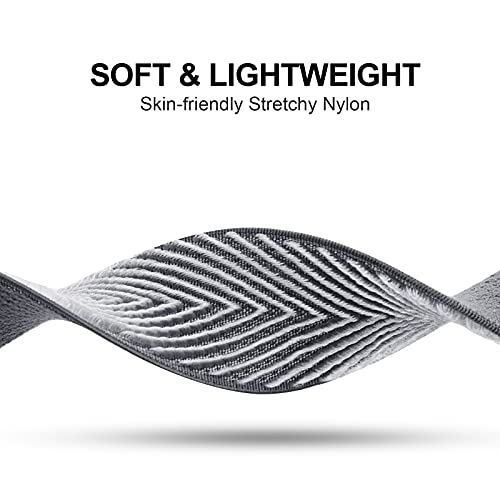 Image of 4 Pack Stretchy Solo Loop Compatible with Apple Watch Bands 38mm 40mm 41mm 42mm 44mm 45mm 46mm 49mm Women Men, Sport Nylon Elastic Straps Wristbands for iWatch Series 11 10 9 8 7 6 5 4 11 Ultra /SE 3 2