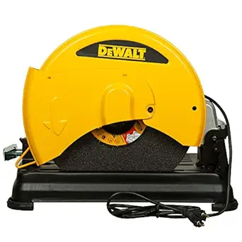 DEWALT D28730 Corded Electric Heavy Duty Chop Saw With Wheel Included (14 inch) For Heavy Duty Applications 2300W 355 mm, 2 Year Warranty