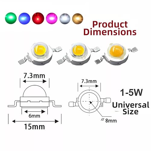 Perle de lampe LED RVB haute puissance 1W pour éclairage intense