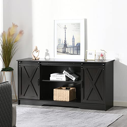 4 Ever Winner Farmhouse Tv Stand For 65+ Inch Tv, Espresso Entertainment Center For 65 Inch Tv, Modern Farmhouse Television Stands For Tvs Up To 70 thumb #8