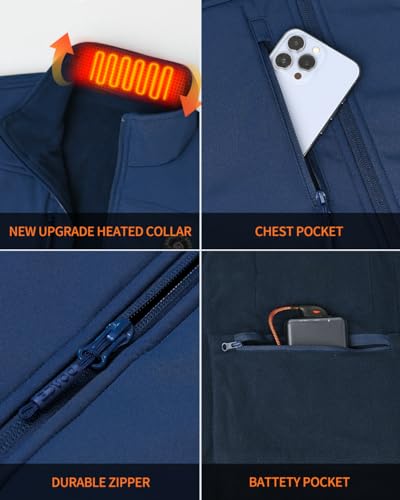DOACE Heated Vest for Men and Women, Smart Electric Fleece Heated Vest with App Control, Battery Pack Included4
