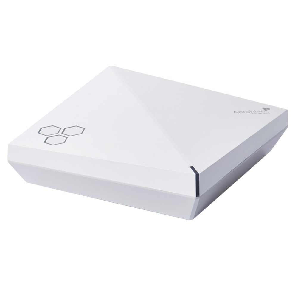 AEROHIVE NETWORKS INC Aerohive HiveAP550 Indoor Plenum Rated, 2 Radio 4x4:4 802.11a/b/g/n/ac Access Point, MU-MIMO, 2 10/100/1000, No Power Supply (Renewed)