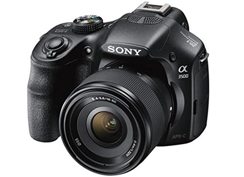 Image of Sony ILCE-3500J 20.1MP DSLR Camera with SEL1850 Lens (Black)