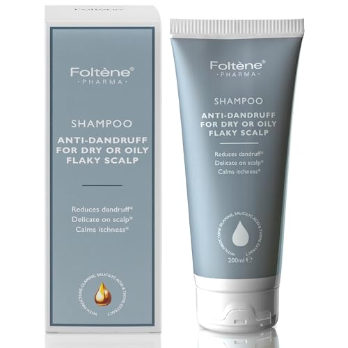 Foltene Anti Dandruff Shampoo for Men & Women – Dry Scalp Shampoo for Itchy & Oily Scalp – Dandruff Treatment with Piroctone Olamine & Salicylic Acid – Sulfate-Free formula – 6.76 fl oz