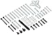 HFS (R) 46 Pcs Harmonic Balancer Puller - Gear Puller, Crank Shaft Pulley, Steering Wheel Kit Pulley Yoke Crank, Storage Case