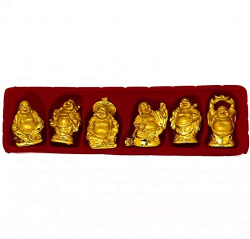 Set de 6 Mini Budas Risueños miniatura 2