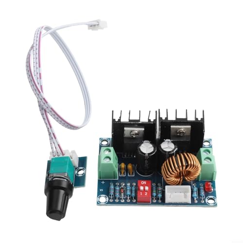 Módulo regulador de voltaje convertidor DC DC 200W con chip XL4016 y potenciómetro externo para control de voltaje PWM y amplio rango de salida