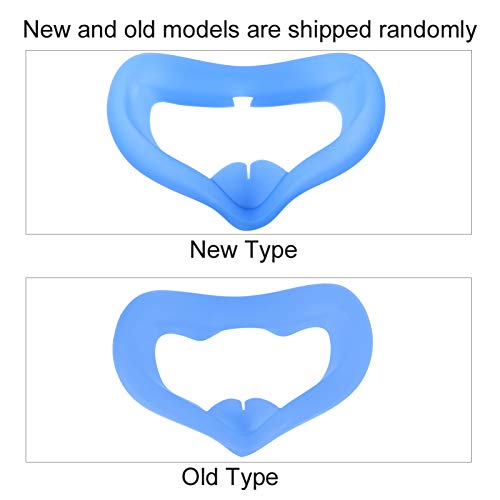 VR Silicone Eye Mask is een zacht anti-zweet oogmaskerpad voor Oculus Quest2 VR Mask Unisex(Blauw) - Image 8