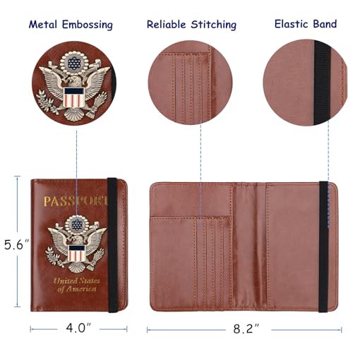 TOURSUIT RFID Passport Holder Brown