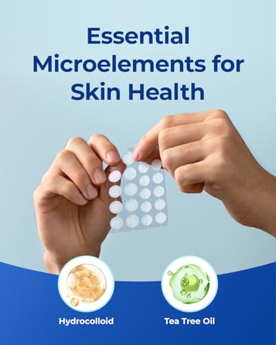 POINTMASS Adesivos de espinhas para acne facial: adesivos de espinha hidrocolóide ultrafinos de 0,1