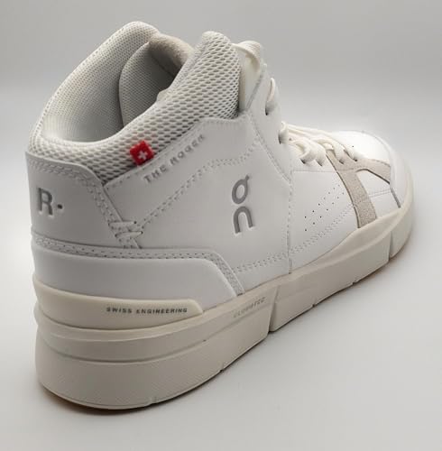 On The Roger Clubhouse Mid Women's Sneakers, Shoes, Mid Cut, White Sand, 8.5 US3