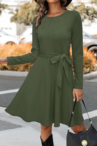 Image of Newshows Women's Sweater Pockets Fall Winter Teacher Work Casual Dress