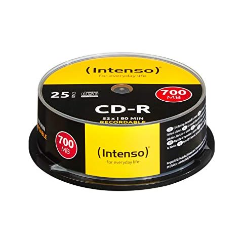 Intenso CD-R 700Mb 52x (25 discos) imprimibles Cover