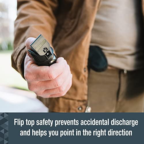 Sabre Tactical Pepper Gel With Belt Holster For Easy Carry, Maximum Police Strength Oc Spray, Quick Access Flip Top Safety, Tactical Design For Security Professionals, 18 Bursts, 18-Foot Range #TOP6