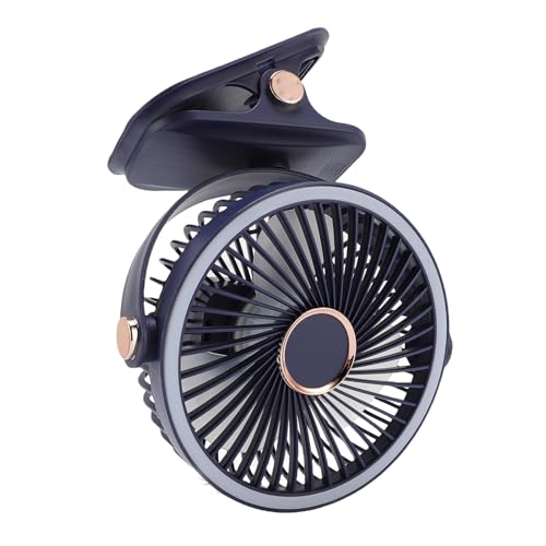 FAUOSWUK Ventilador de Escritorio con Abrazadera, Ventilador de Escritorio Pequeño USB Silencioso para Dormitorio de Oficina, Dirección de Flujo de Aire Ajustable para Dormitorios, Material ABS