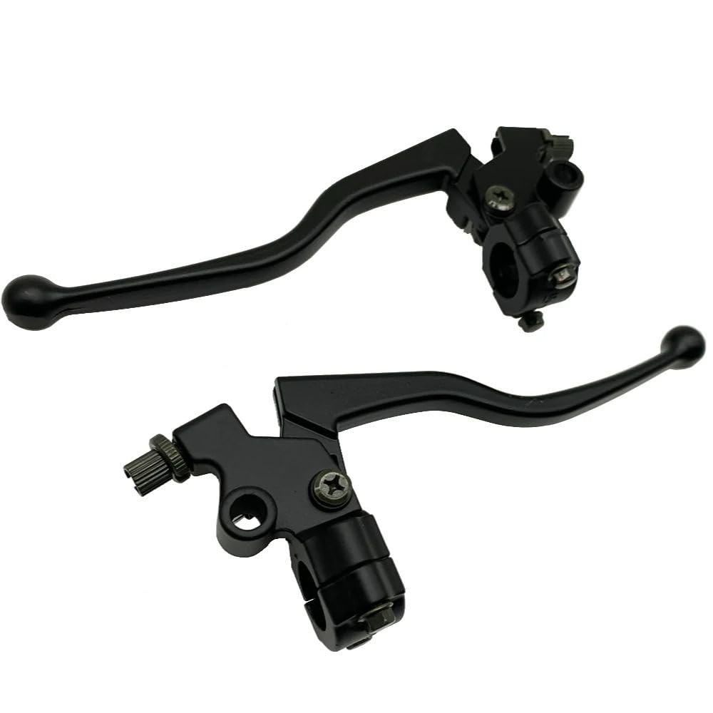 Lisqbkbi Motorcycle Brake Clutch Lever Black Aluminum Alloy Handlebar Clutch Lever for Pit Dirt Bike Pitbike Motorcycle ATV Brake & Clutch Lever Cable Front Brake Clutch Lever(A Set)
