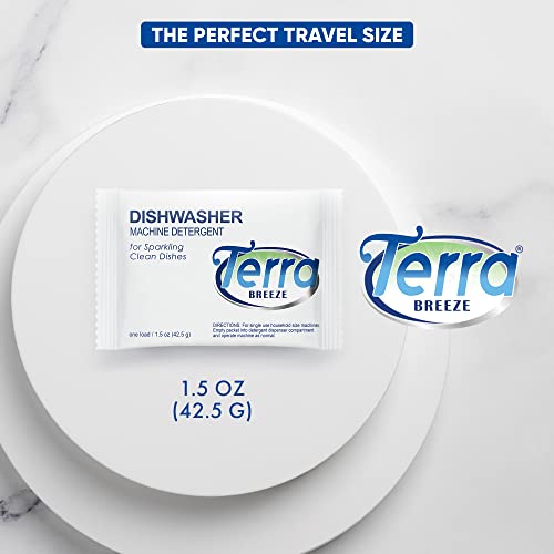 Terra Breeze Automatic Dishwasher Detergent Powder - 1.5 Oz Packets (200 Packs) #TOP4