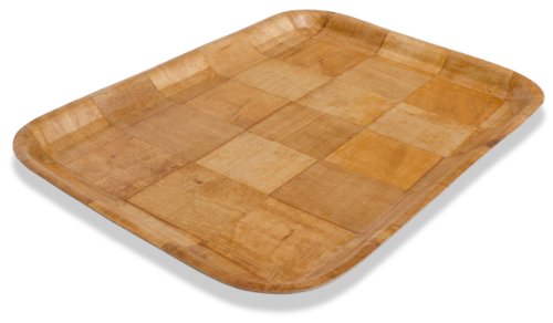 Crestware CWT1216 Woven Wood Rectangle Tray, 12 by 16", Brown