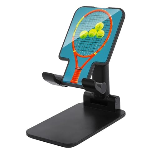 Support de téléphone pour bureau pliable et réglable au motif de tennis