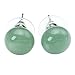 Jovivi 3pairs Womens Natural Amethyst/Rose Quartz/Green Aventurine Round Abacus Ball Crystal Beads Chakra Stud Earrings