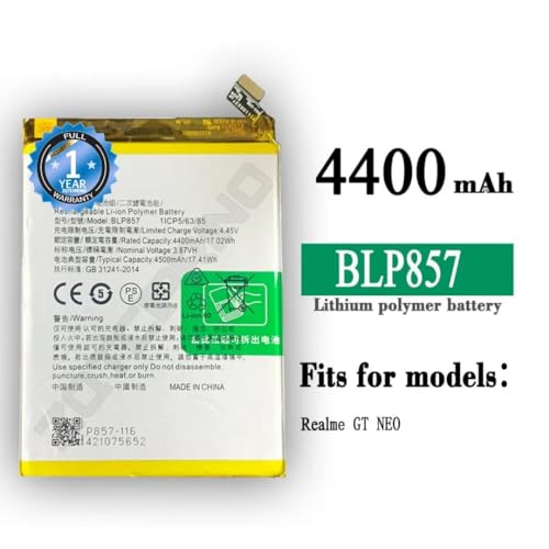 Image of Original BLP857 Battery for Oppo Q3 Pro / G7 Max /GT Neo Battery with 1 Year Warranty**** (N90)