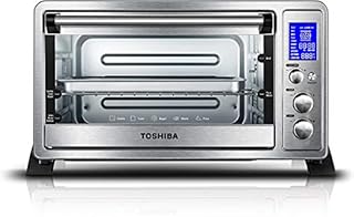 Toshiba AC25CEW-SSC Digital Toaster Oven with Convection Cooking and 9 Functions, 6-Slice Bread/12-Inch