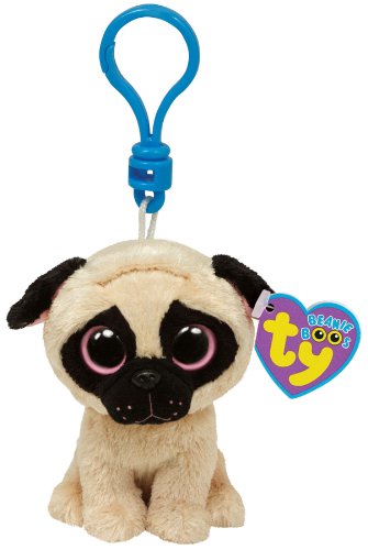 Ty Beanie Boos Pugsly Pug Dog - Clip