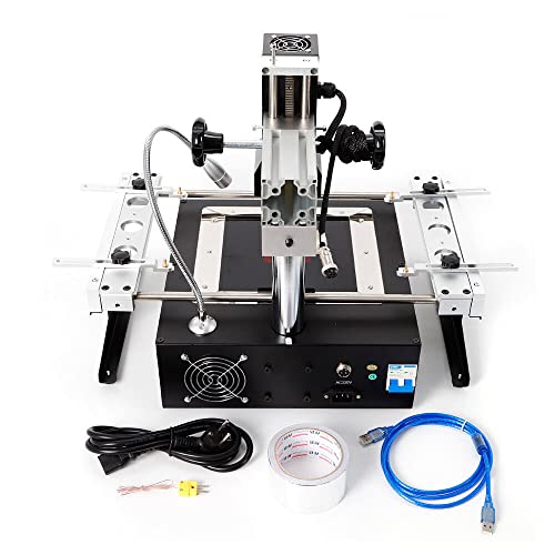 awolsrgiop IR6500 Infrarot Rework Station, 220V 1250W BGA IR Infrarot SchweißEr LöTstation Rework Station, LED Digital Anzeige Infrarot Lötstation IR IRDA Welder Infrared SMT SMD BGA Rework Station