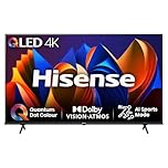 Hisense 65 Inch 4K QLED Smart TV 65E77NQTUK - Quantum Dot Colour, 4K AI Processor, Dolby Vision Atmos, Smooth Motion, Sports Mode, Vidaa OS with Freely, Youtube, Netflix and Disney+ (2024 Model)