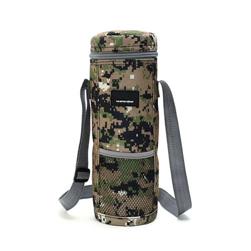 Wine Tote Bag - Botella de vino aislada portátil | Beber Carrier con asa, transporte portátil acolchado plegable, bolsas de licor, bolsa de camping espesada para fiestas, playa, viag, Camuflaje, Fare