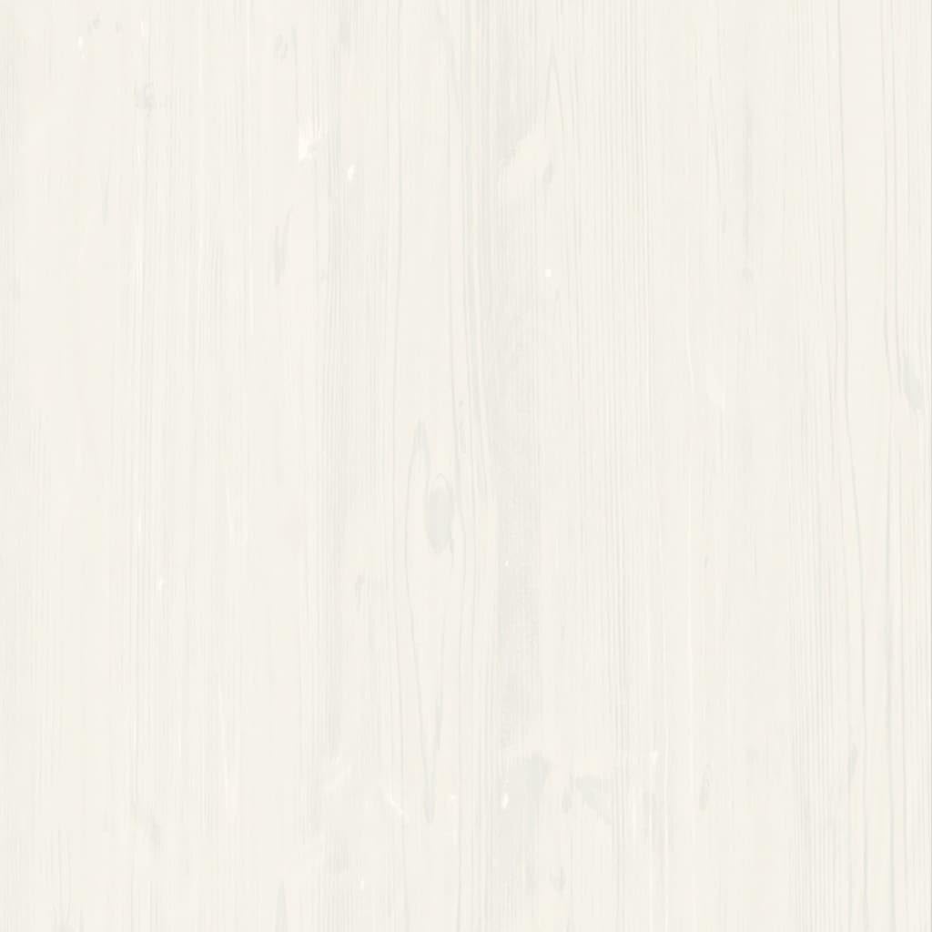 Vitrina VIGO Blanco 85 x 35 x 170 cm de madera maciza de pino con puertas de cristal y botones de metal, armario de vitrina con estantes para tazas y artículos decorativos