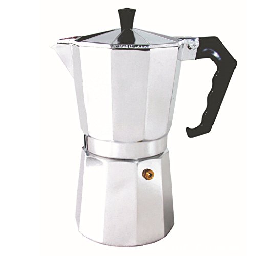 Baoblaze Fogão de Alumínio Cafeteira Espresso Cafeteira Moka Latte 2/4/6/9/12 Cup - 3 Taças