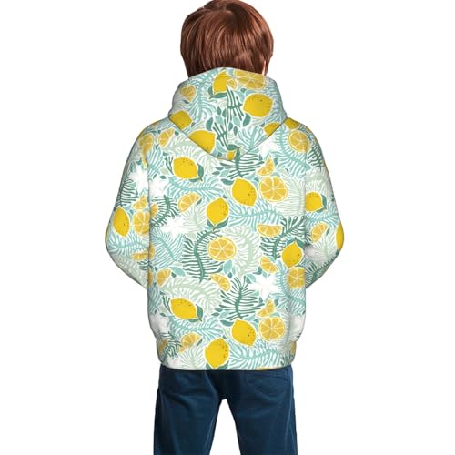 Floral Brush Strokes Kid Hoodies Boys Sweatshirts Girls Pullover with Pocket4