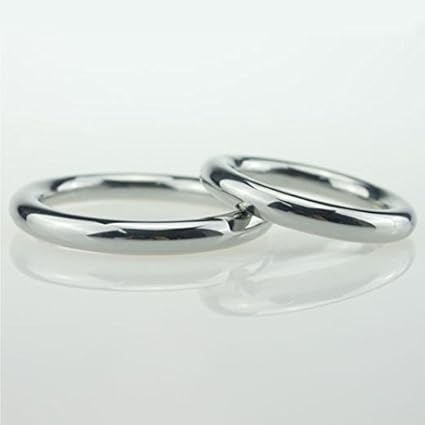 Pene Ring Set Acero Inoxidable (40 mm 45 mm 50 mm) Bondage Donut Cock Ring Cock Ring Metal Cock testículo Erección Anillo potenz Anillo Bomba Pene Pene manguito