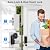 LOCK&SOLVER Keyless Entry Door Lock, Smart Lock for Front Door, Keypad Fingerprint Doorlock, App Remote Control, One-Time Code, Auto Lock, Easy Installation with Video Guide, Rust-Resistant Zinc