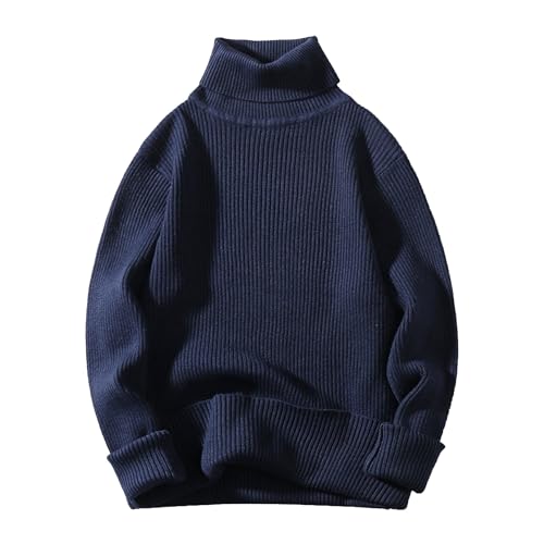 Men's Turtle Neck Ribbing Sweater Casual Ribbed Turtleneck Sweaters for Men 3PC Male Ribbed Turtleneck Sweater4