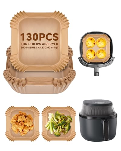 130PCs Air Fryer Paper Liners for Philips 3000 Series