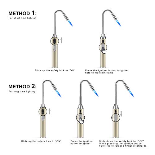 image for Foxfirers Butane Lighter Refillable Lighter Flexible Long Neck Lighter