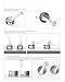 Jingmezhi Pet Dog Cat Paw Design Silicone Mini Spatula Spoon Scooping Can Food Opener Lid (Set of 6 Spatulas)