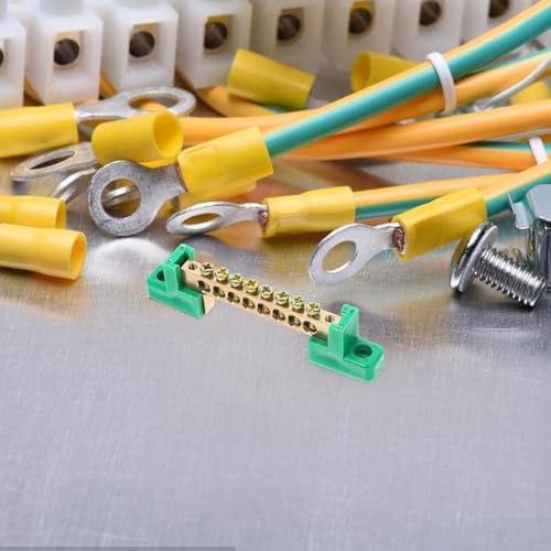 Bloque de terminales de cobre de alta conductividad POPETPOP para cableado seguro, 5 uds. 6