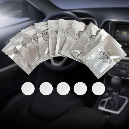 Image of 20 Pack Car Air Freshener Refills, Solid Scent Refill Tablets, Vent Clip Replacement Pads (Lavender /Osmanthus /Lemon /Cologne /Jasmine /Ocean /Peach) - Car Accessories, Auto Air Fresheners for Car, Home