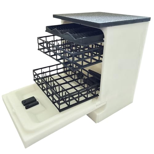 1:12 Miniature Dollhouse Functional Dishwasher Unit