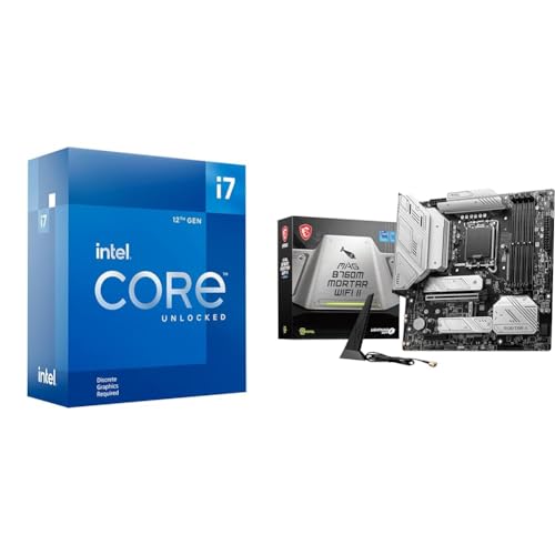 Image of Intel Core i7-12700KF Gaming Desktop Processor + MSI MAG B760M Mortar WiFi II Gaming Motherboard