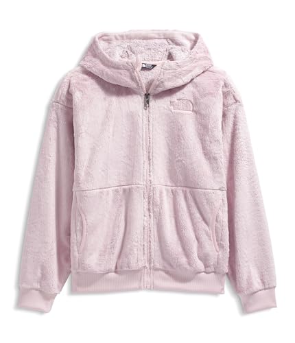 Image of THE NORTH FACE Girls' Osito Full Zip Hoodie | Fleece Hooded Jacket With Hand Pockets & Durable Ribbed Collar